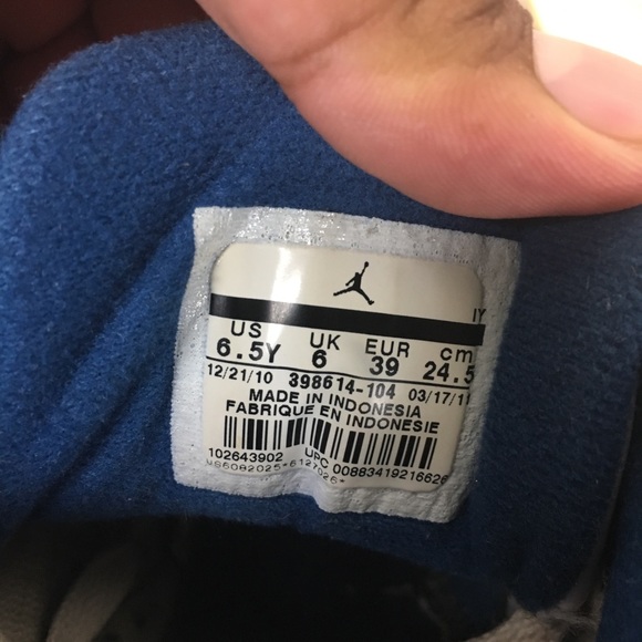 NIKE AIR JORDAN GS 3 TRUE BLUE SIZE 6.5 Y YOUTH - Picture 2 of 8